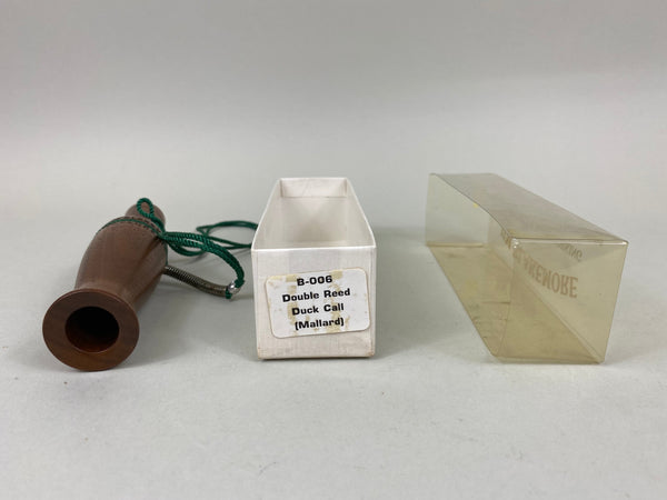 Jim Blakemore B-006 Double Reed Duck Call, Original Box and Paperwork (#B20)