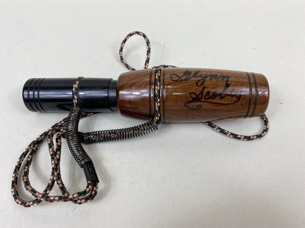 Glynn Scobey Goose Call, Flying Canada Goose on Barrel (#B7)