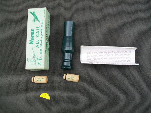 Weems All-Call Lot 100, Original box and paperwork