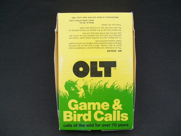 Olt Model SB-29 Snow & Blue Goose Calls - 6 in Original Display Case (F27)