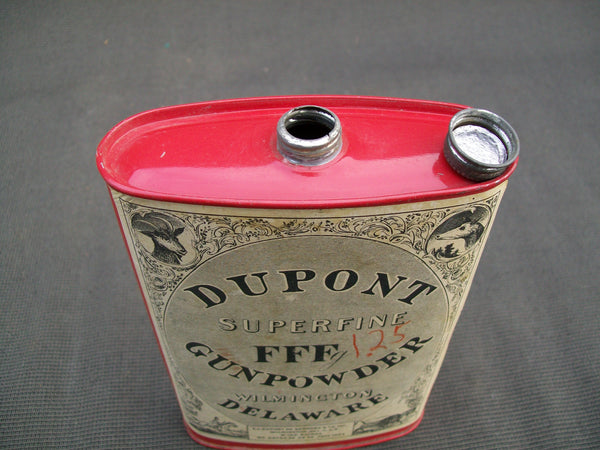 Dupont Superfine FFF Gunpoweder Tin- Wilmington Delaware  (#G32)
