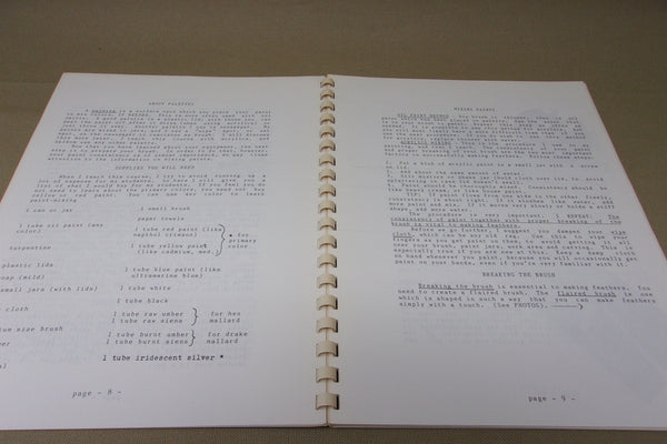 4 Books- Burning & Texturing Methods, Wild Fowl Decoys, Duck Book 1&2, & Waterfowl Reference Guide