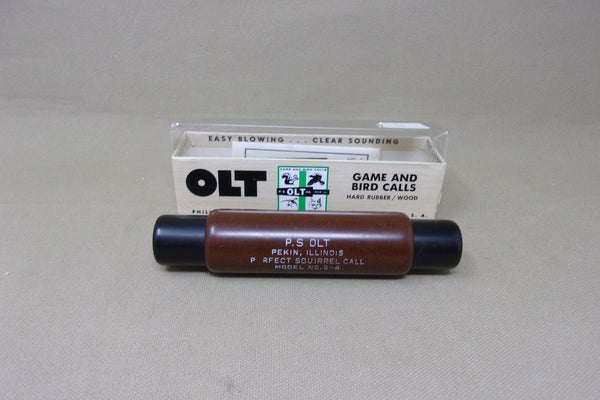 P.S. Olt Perfect Squirrel Call Model S-8, Original Box with Paperwork (#H68)
