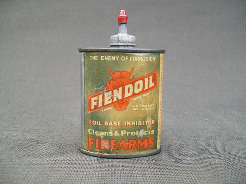 Fiendoil Vintage Metal Oil Can with screw on metal top  (#K10)