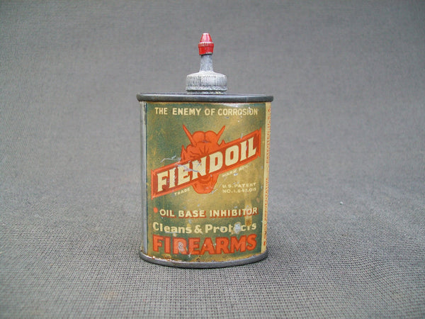 Fiendoil Vintage Metal Oil Can with screw on metal top  (#K10)