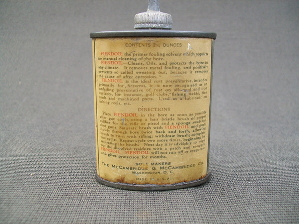 Fiendoil Vintage Metal Oil Can with screw on metal top  (#K10)
