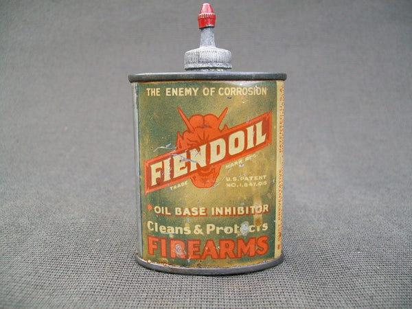 Fiendoil Vintage Metal Oil Can with screw on metal top  (#K10)