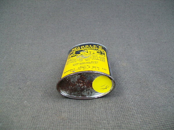 Vintage Marble's Nitro Solvent Oil Can with metal screw on cap