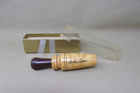 Jack Wilson Birds Eye Maple Duck Call, Signed, in Box  (#K62)