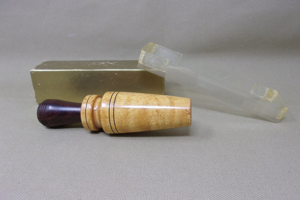 Jack Wilson Birds Eye Maple Duck Call, Signed, in Box  (#K62)