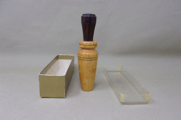 Jack Wilson Birds Eye Maple Duck Call, Signed, in Box  (#K62)