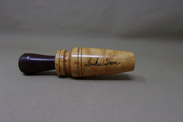Jack Wilson Birds Eye Maple Duck Call, Signed, in Box  (#K62)