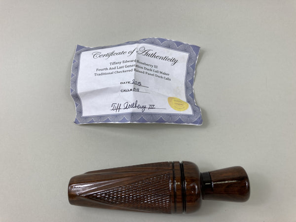 Tiff Roseberry III Checkered Call with paperwork (#K97)