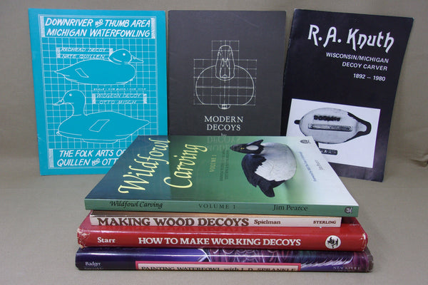 Lot of 7 Decoy Carving and Painting Books