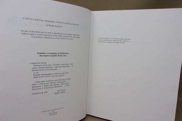 Minnesota Duck Calls Yesterday's and Today's Folk Artists, Lodermeier