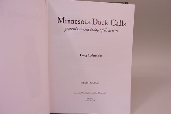 Minnesota Duck Calls, Yesterday's and Today's Folk Artists, Lodermeier