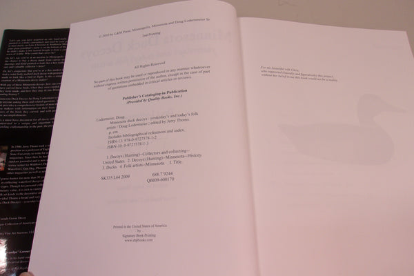 Minnesota Duck Decoys Yesterday's and Today's Fold Artists, Lodermeier