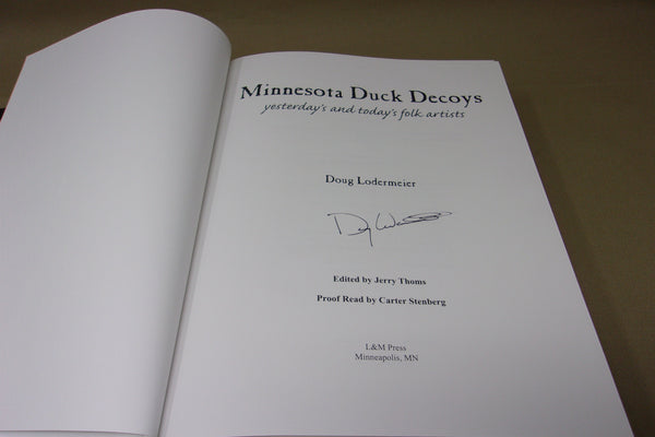 Minnesota Duck Decoys yesterday's and today's folk artists- Hard Cover Book