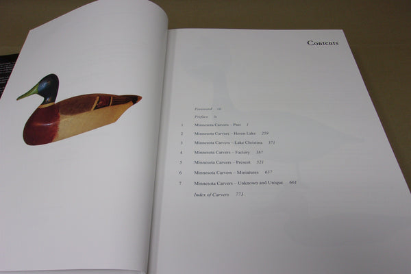 Minnesota Duck Decoys yesterday's and today's folk artists- Hard Cover Book