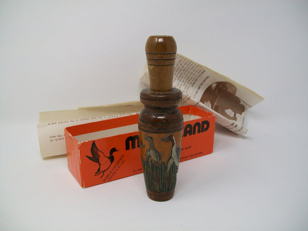 Rinehart Carved Marshland Duck Call in Box  (#N16)