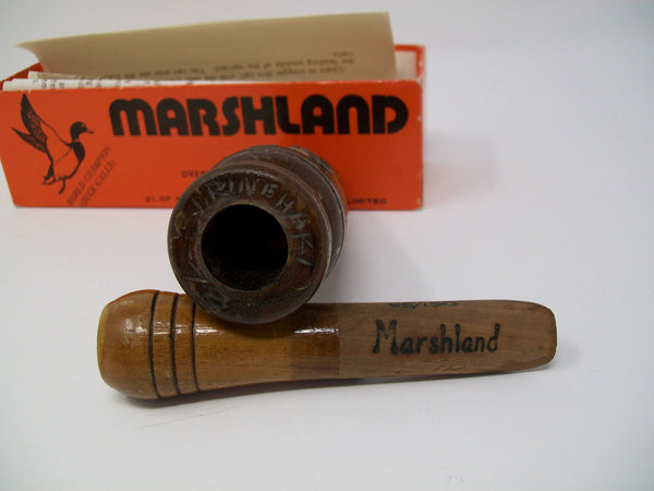 Rinehart Carved Marshland Duck Call in Box  (#N16)