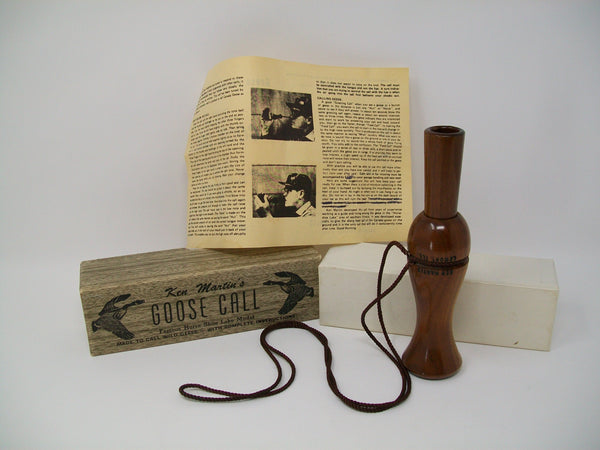 Ken Martin Goose Call in Box with Paperwork   (#N18)