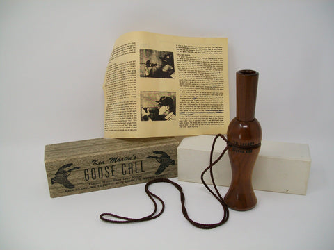 Ken Martin Goose Call in Box with Paperwork   (#N18)