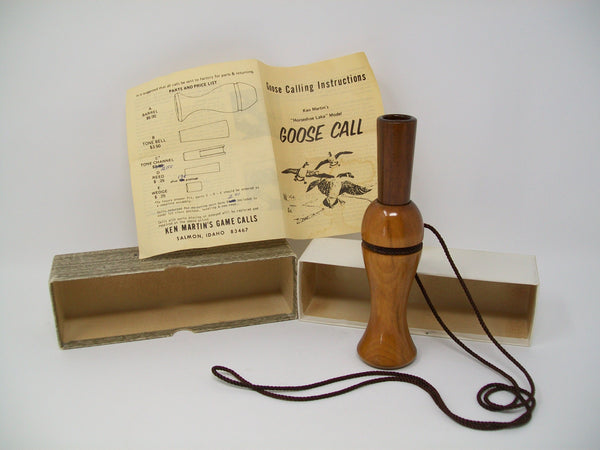 Ken Martin Goose Call in Box with Paperwork   (#N18)