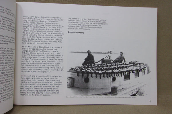 Lot of Two Decoy Books, Ontario Decoys & Gunners Paradise Museums at Stony Brook