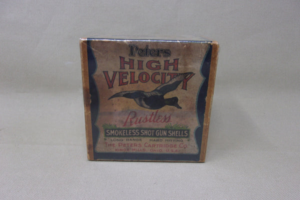 Peters High Velocity Rustless Smokeless Shot Gun Shell Box (empty)