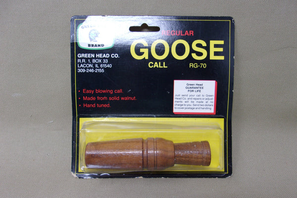 Green Head Goose Call RG-70 in Original Box (#Q58)
