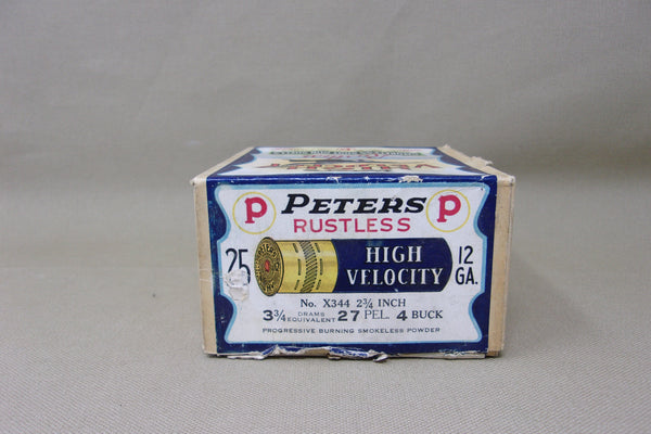 Peters High Velocity Rustless Smokeless Shot Gun Shell Box (empty)  (#Q75)