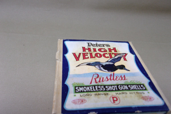 Peters High Velocity Rustless Smokeless Shot Gun Shell Box (empty)  (#Q75)