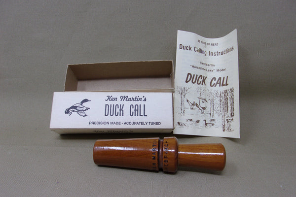 Ken Martin Duck Call in Original Box with paperwork  (Q78)