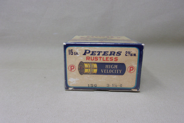 Rare Peters High Velocity 16 GA Empty Shell Box  (#Q79)