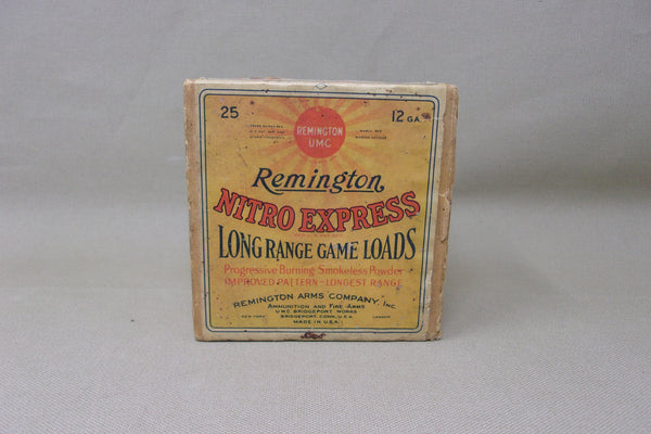 Remington Nitro Express 12 GA Shell box  (#Q82)