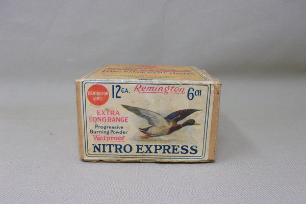 Remington Nitro Express 12 GA Shell box  (#Q82)
