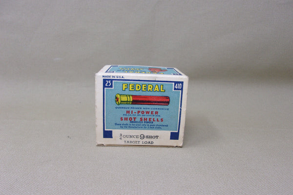 Federal Hi-Power 410 Shot Shells Box  (#Q84)