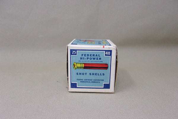 Federal Hi-Power 410 Shot Shells Box  (#Q84)