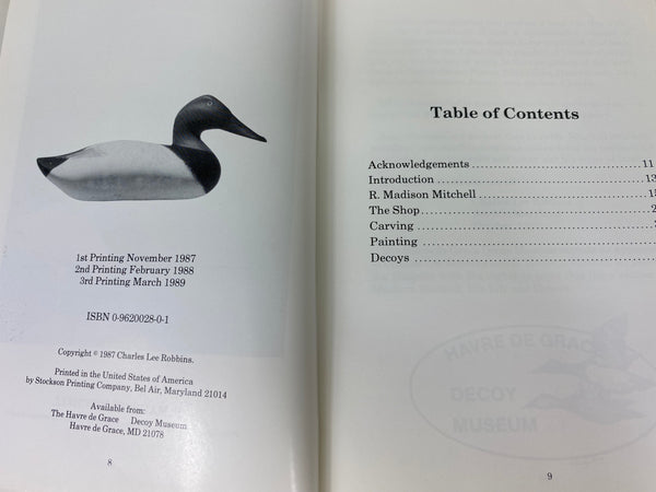 R. Madison Mitchell, His Life and Decoys, by Charles Lee Robbins