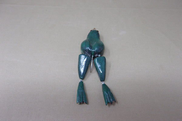 Carved Frog Fishing Lure (#R30)
