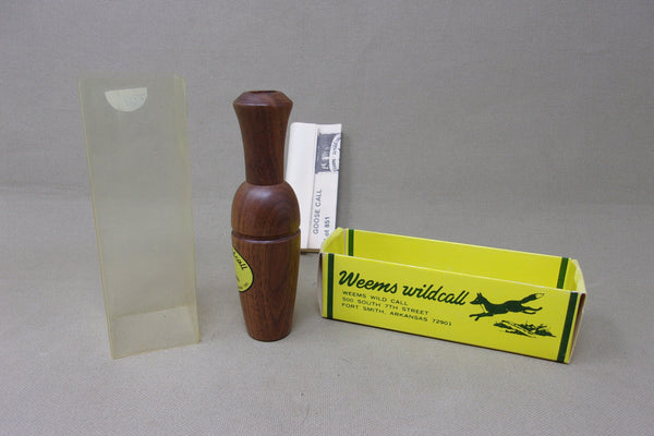 Weems Goose Call In Original Box with Paperwork (#T131)
