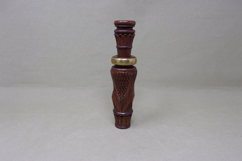 Marv Meyer Carved and Checkered Duck Call  (#T148)