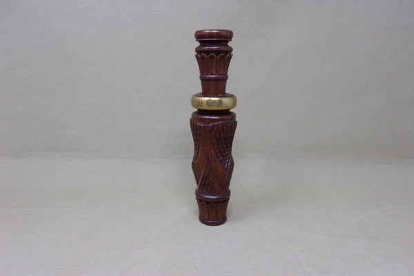 Marv Meyer Carved and Checkered Duck Call  (#T148)