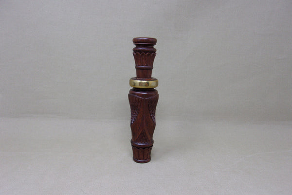 Marv Meyer Carved and Checkered Duck Call  (#T148)