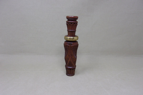 Marv Meyer Carved and Checkered Duck Call  (#T148)