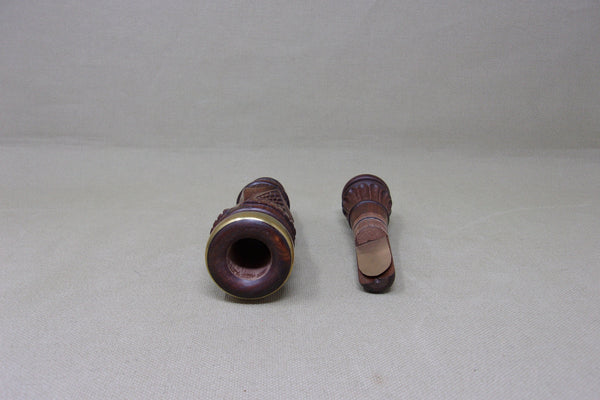 Marv Meyer Carved and Checkered Duck Call  (#T148)