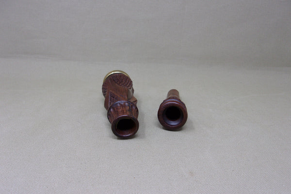 Marv Meyer Carved and Checkered Duck Call  (#T148)