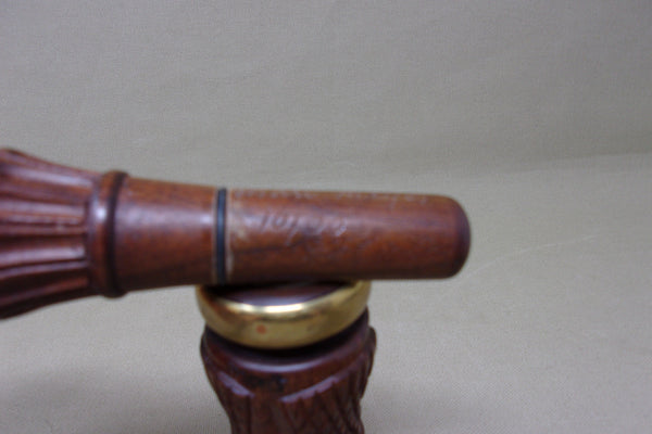 Marv Meyer Carved and Checkered Duck Call  (#T148)