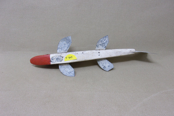 Red and White Spearing Decoy (#T60)